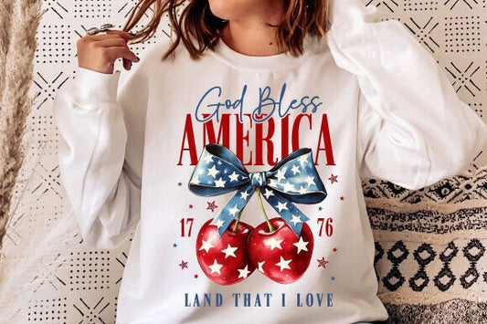 4th of July God Bless America cherry