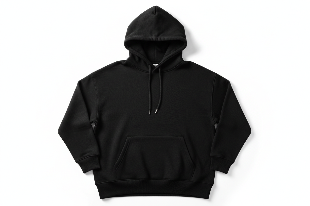 black hoodie